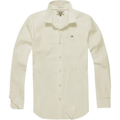 риза,с,дълъг,ръкав,мъжки,ризи,tommy,jeans,original,stretch,slim,fit,long,sleeve,shirt,classic,white,(white)