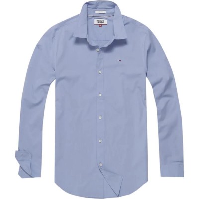 риза,с,дълъг,ръкав,мъжки,ризи,tommy,jeans,original,stretch,slim,fit,long,sleeve,shirt,blue,(lavender,lustre)