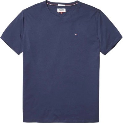тениска,мъжки,тениски,tommy,jeans,original,regular,fit,crew,short,sleeve,t,shirt,black,iris,(blue)