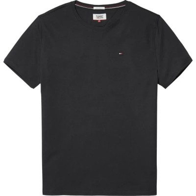 тениска,мъжки,тениски,tommy,jeans,original,regular,fit,crew,short,sleeve,t,shirt,tommy,black,(black)