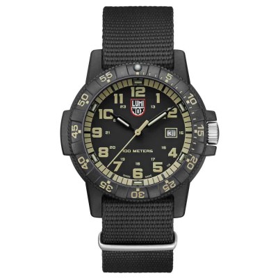 часовник,часовници,luminox,leatherback,sea,turtle,giant,0333,watch,black,beige