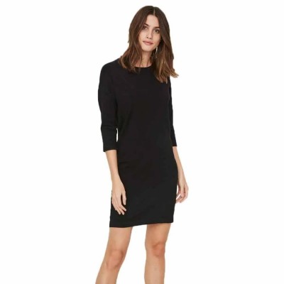 рокля,дамски,поли,и,рокли,vero,moda,glory,vipe,aura,3,4,short,dress,black,(black)