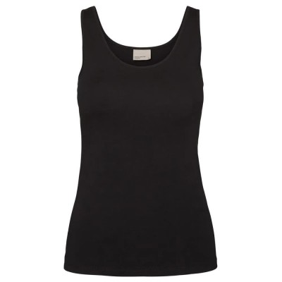тениска,дамски,тениски,vero,moda,my,soft,u,neck,sleeveless,t,shirt,black,(black)