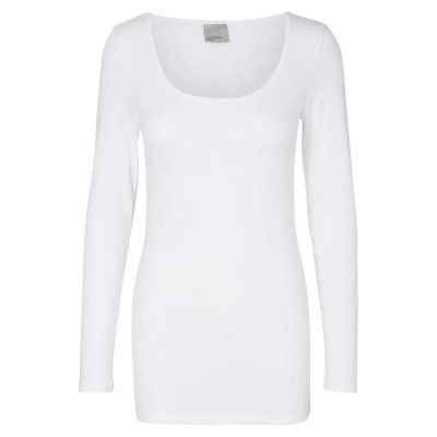 тениска,дамски,тениски,vero,moda,my,soft,long,sleeve,t,shirt,bright,white,(white)