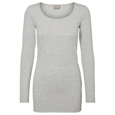 тениска,дамски,тениски,vero,moda,my,soft,long,sleeve,t,shirt,grey,(light,grey,melange)