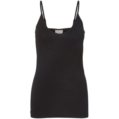тениска,дамски,тениски,vero,moda,my,soft,v,neck,sleeveless,t,shirt,black,(black)