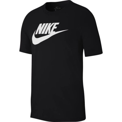 тениска,мъжки,тениски,nike,sportswear,icon,futura,short,sleeve,t,shirt,black,white,(black)