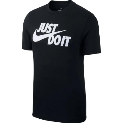 тениска,мъжки,тениски,nike,sportswear,just,do,it,swoosh,short,sleeve,t,shirt,black,white,(black)