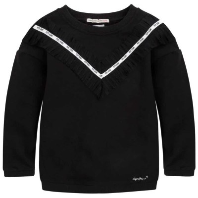 блуза,детски,блузи,pepe,jeans,solange,sweatshirt,black
