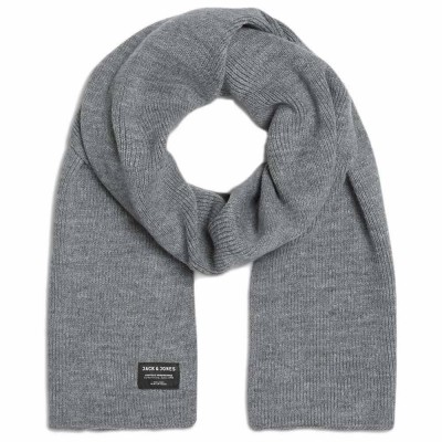 шал,ръкавици,шапки,и,шалове,jack,&,jones,knitted,scarf,grey,(grey,melange)