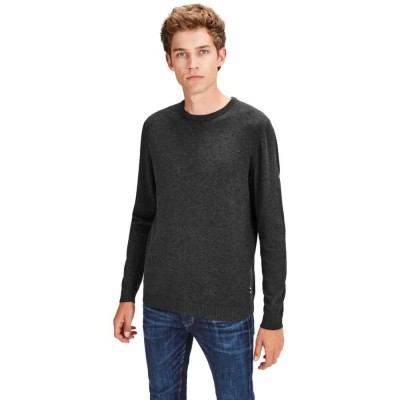 блуза,мъжки,пуловери,jack,&,jones,essential,basic,knitted,sweater,grey,(dark,grey,melange)