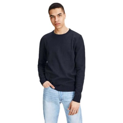 сако,мъжки,пуловери,jack,&,jones,essential,basic,knitted,sweater,navy,blazer,(black)
