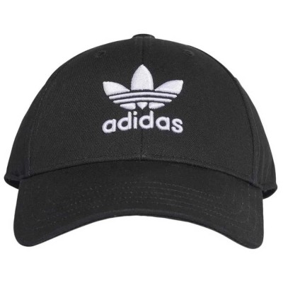бейзболна,шапка,всички,шапки,adidas,originals,classic,trefoil,baseball,cap,black,white,(black)