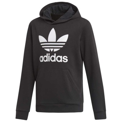 суичър,детски,блузи,adidas,originals,trefoil,hoodie,black