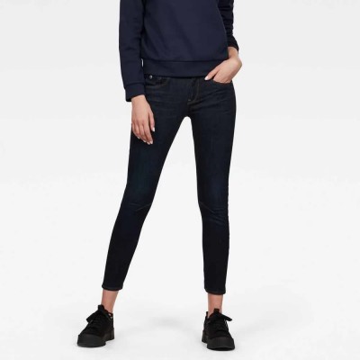 дънки,дамски,панталони,g,star,arc,3d,mid,waist,skinny,jeans,dark,aged,(black)