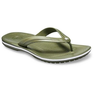 джапанки,мъжки,джапанки,и,чехли,crocs,crocband,flip,flops,green,(army,green,white)