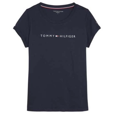 тениска,дамски,тениски,tommy,hilfiger,logo,short,sleeve,t,shirt,blue,(navy,blazer)