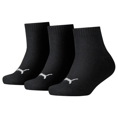 чорапи,детски,чорапи,puma,quarter,short,socks,3,pairs,black