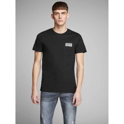 тениска,мъжки,тениски,jack,&,jones,corp,logo,short,sleeve,t,shirt,black