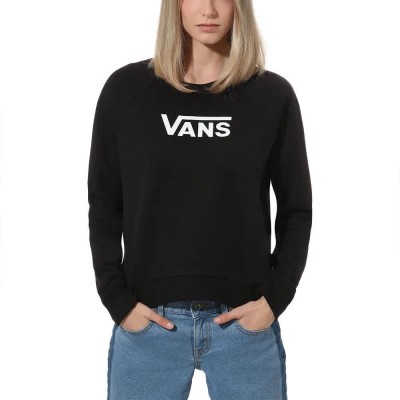 блуза,дамски,блузи,vans,flying,v,ft,boxy,crew,sweatshirt,black,(black)