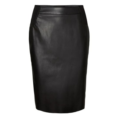 пола,дамски,поли,и,рокли,vero,moda,buttersia,hw,coated,noos,skirt,black,(black)