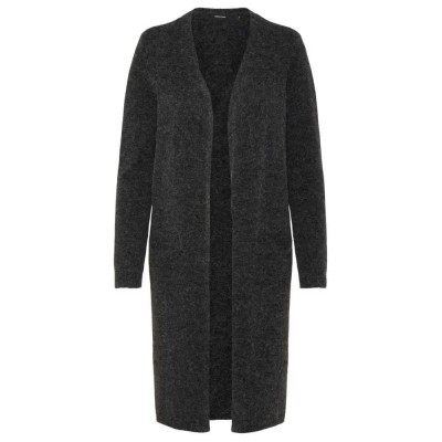 жилетка,дамски,пуловери,дамски,плетени,дрехи,vero,moda,doffy,open,noos,cardigan,black,(black,melange)