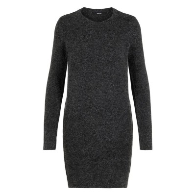рокля,дамски,поли,и,рокли,vero,moda,doffy,o,neck,noos,short,dress,grey,(black,melange)