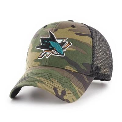 шапка,всички,шапки,47,nhl,san,jose,sharks,camo,branson,mvp,cap,green,(camo)