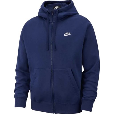 блуза,мъжки,пуловери,nike,sportswear,club,full,zip,sweatshirt,midnight,navy,midnight,navy,white,(blue)