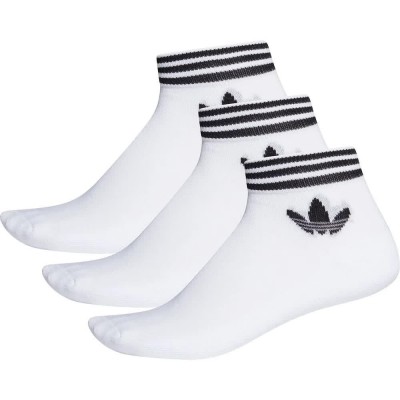чорапи,мъжки,чорапи,adidas,originals,trefoil,ankle,half,cushion,socks,3,pairs,white,(white,black)