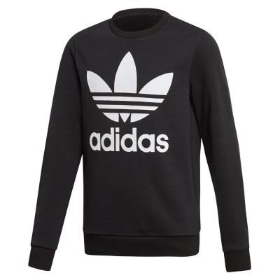 блуза,детски,блузи,adidas,originals,trefoil,crew,sweatshirt,black,white,(black)