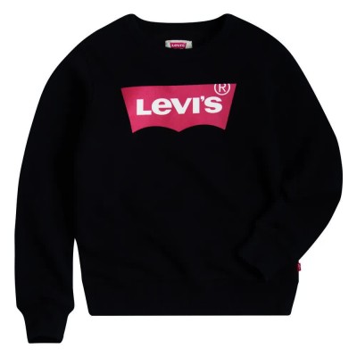 блуза,детски,блузи,levi´s,®,batwing,crew,sweatshirt,black,(black)