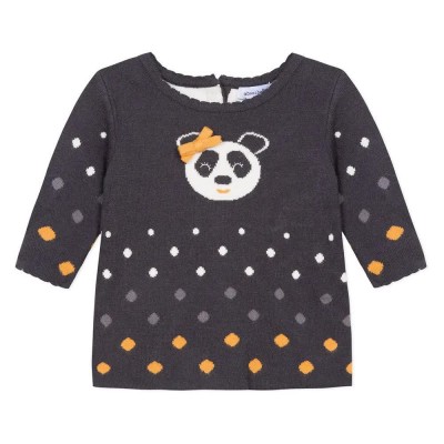 рокля,дамски,поли,и,рокли,absorba,panda,ludique,long,sleeve,short,dress,grey,(charcoal,grey)