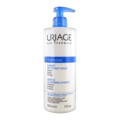 хигиена,тяло,uriage,xemose,gentle,cleansing,syndet,500ml,gel,white