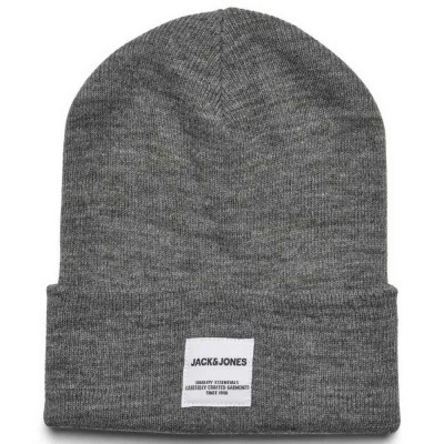 шапка,всички,шапки,jack,&,jones,knit,long,beanie,grey,(grey,melange)