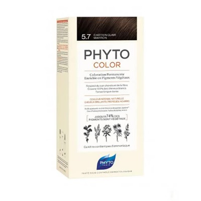 хигиена,коса,phyto,permanent,color,5.7,light,brown,chestnut,white