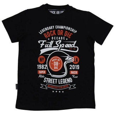 тениска,мъжки,тениски,дамски,тениски,rock,or,die,full,speed,short,sleeve,t,shirt,black,(black)