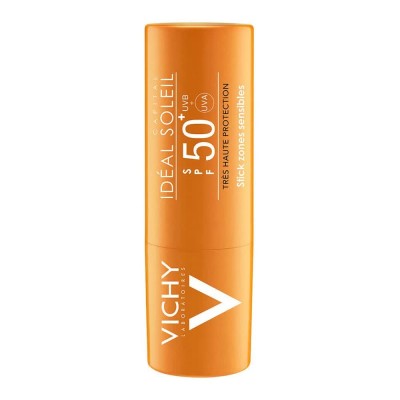 козметика,за,защита,от,слънце,vichy,stick,sensitive,areas,spf50+,9g,orange