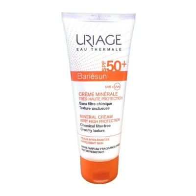 козметика,за,защита,от,слънце,uriage,bariesun,mineral,cream,spf50+,100ml,white