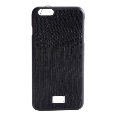 други,аксесоари,dolce,&,gabbana,leather,iphone,6,6s,plus,stamped,phone,cover,black,(black)