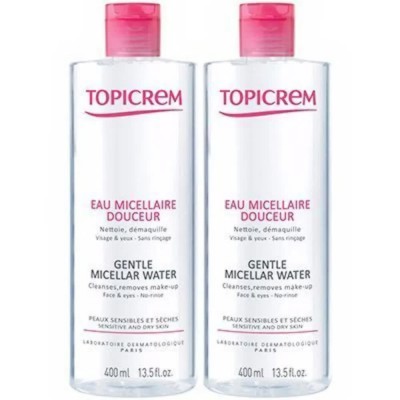 специфични,козметични,продукти,topicrem,gentle,micellar,water,400ml,2,units,white