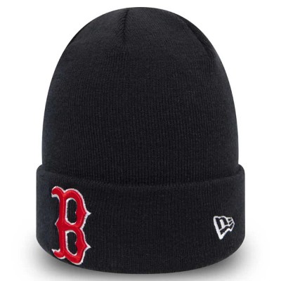 шапка,всички,шапки,new,era,mlb,essential,boston,red,sox,beanie,black,(navy)