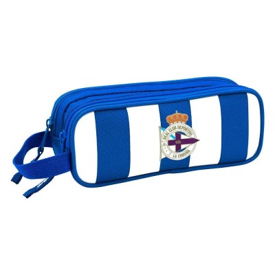 канцеларски,принадлежности,safta,deportivo,de,la,coruña,double,pencil,case,white,blue,(white,blue)