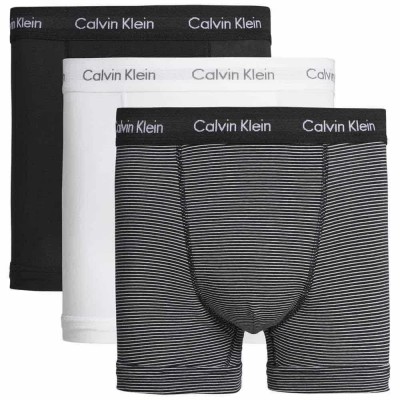 боксерки,мъжко,бельо,calvin,klein,0000u2662g,trunk,boxers,3,units,white,black,(black,and,white,stripe)