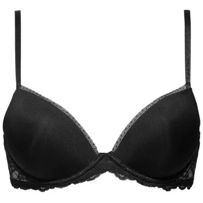 дамско,бельо,дамски,бикини,и,танкини,calvin,klein,seductive,comfort,invisible,push,up,bra,black,(black)