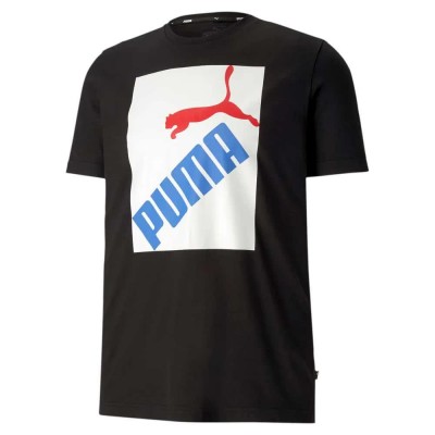 тениска,мъжки,тениски,puma,big,logo,short,sleeve,t,shirt,black,(puma,black)