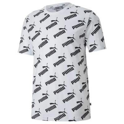 тениска,мъжки,тениски,puma,amplified,allover,print,short,sleeve,t,shirt,puma,white,puma,black,(white)