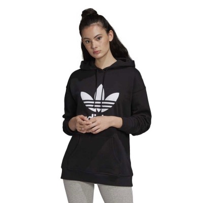 суичър,дамски,блузи,adidas,originals,trefoil,hoodie,black