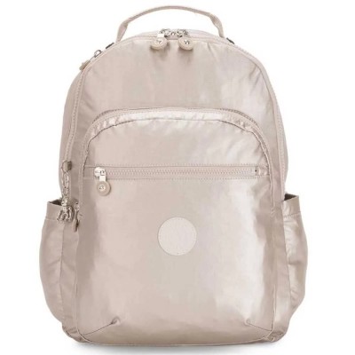 раница,раници,kipling,seoul,27l,backpack,metallic,glow,(silver)