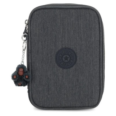 канцеларски,принадлежности,kipling,100,pens,pencil,case,blue,(marine,navy)